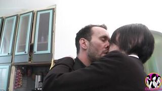 Big boobs milf having a good assfuck on the kitchen table