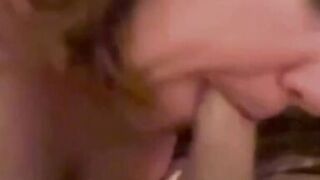 MILF gets fucked- CUM all over big natural tits