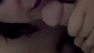 MILF gets fucked- CUM all over big natural tits