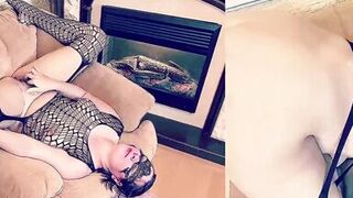 I PUT A RING GAG IN MY STEPMOM MOUTH, SPIT IN HER MOUTH, AND MAKE BLOWJOB