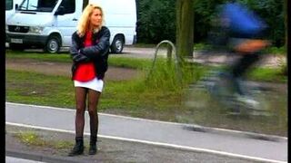 German street whore secretly filmed in Duisburg - 80s retro