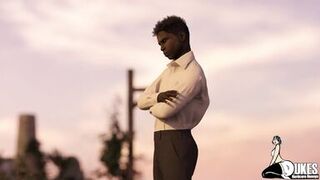 Blackmailing my step moms friend for that big black ass