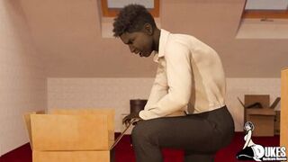 Blackmailing my step moms friend for that big black ass