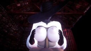 Lady Dimitrescu Plays with her prey