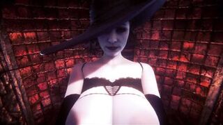 Lady Dimitrescu Plays with her prey