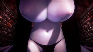 Lady Dimitrescu Plays with her prey