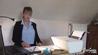 Horny blonde Mathilda relaxes with a good anal