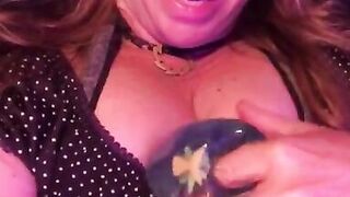 My cougar pussy feels just like this dollar store toy if it popped! Masturbating, nipple play, milf