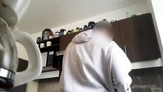 Maid has huge natural breast and lets her boss squeeze them as she loves it - 14 image