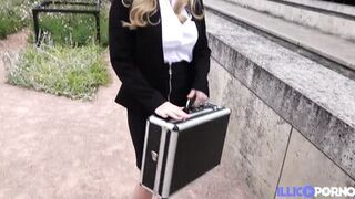 Busty Blonde Georgie Gets Her Little Milf Pussy Fucked Hard