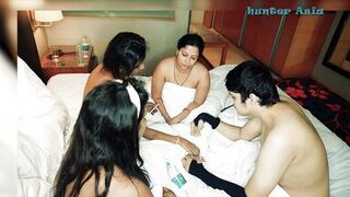 hunter fucking three indian pussies one by one - FFFM