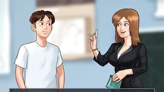 Summertime Saga: StepMom Gives A Handjob To Her StepSon In The Car-Ep 172