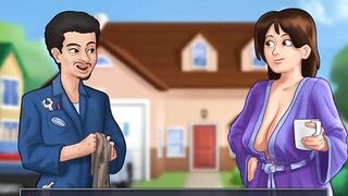 Summertime Saga: StepMom Gives A Handjob To Her StepSon In The Car-Ep 172