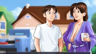 Summertime Saga: StepMom Gives A Handjob To Her StepSon In The Car-Ep 172