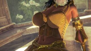 BIG GIRL PHARAOH LOVES THIS GUY'S TONGUE | 3D Animation