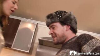 Housewife gets fucked by her step son's best friend