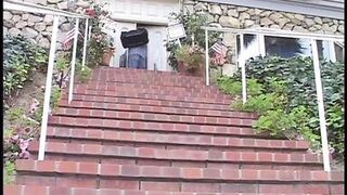 Busty blonde floozie was banged by dude with eagle tattoo