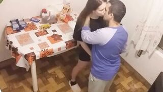 Fucking stepcousin in the kitchen