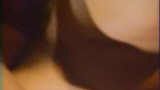 Horny bitch standing on the wall and get ready to get her ass licked