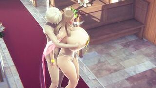 Queen Milf with Big boobs has sex in the church | Tamanna Crusch Hentai Parody