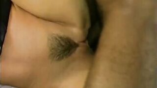 Sexy big breasted brunettes takes on two black guys simultaneously