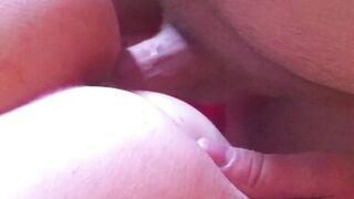 extreme close up of us enjoying each other