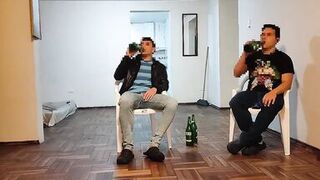 I go to my best friend's house to watch the game and I end up fucking his wife while he is with us