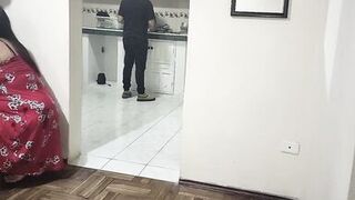 Cuckold fucking my best friend's wife while she is in the kitchen What a good woman she has