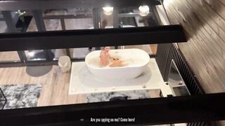 My boyfriends friend fucked me in the mouth and cum on tits - 4 image