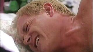 Lusty MILF with enormous tits slurps and deepthroats a massive cock then fucks