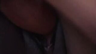 Black girl wet pussy deep throat a white guy on brown couch