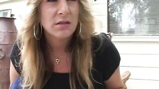 Sexy blonde lesbian honeys in bed suck pussy and fuck