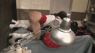 Slut sucks cock and has anal sex before getting jizz on her lady lumps