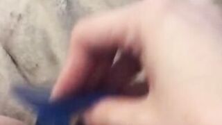 fucking my pussy with my dildo - 2 image