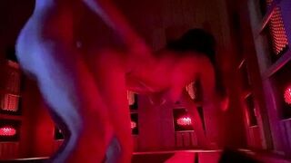 Sexy Busty Milf got Fucked Doggystyle In Sauna