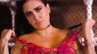 Celia Lora with very big tits in the pool