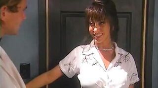 Scientist fucks sexy slut with luscious tits at home