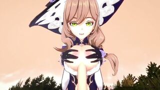 Genshin Impact: Lisa BlowJob And TitJob CumShot Hentai - 13 image