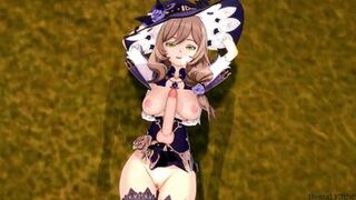 Genshin Impact: Lisa BlowJob And TitJob CumShot Hentai