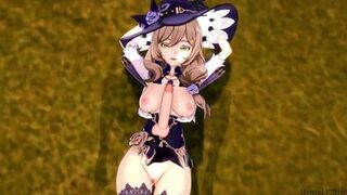Genshin Impact: Lisa BlowJob And TitJob CumShot Hentai