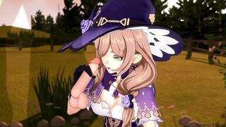 Genshin Impact: Lisa BlowJob And TitJob CumShot Hentai