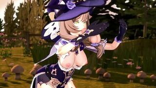 Genshin Impact: Lisa BlowJob And TitJob CumShot Hentai