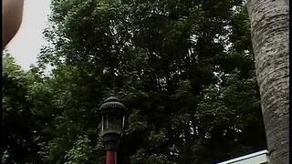 Blonde with big tits masturbates with dildo