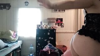 Sexy milf teases and plays with herself till orgasm