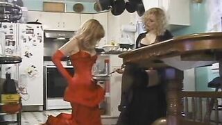 Hot lesbian freaks lick and fuck each other's nice asses