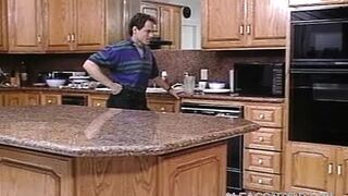 Busty Blonde Banged In The Kitchen - 1 image