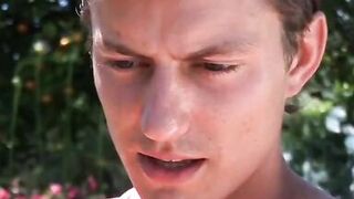 Cocksucking blond MILF gets banged and takes facial