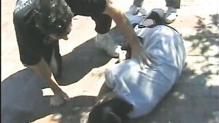 Nurse revives guy's tool with her mouth and pussy