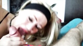 MILF AimeeParadise: Close-up Makeup and POV Deepthroat.!. ))