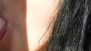 Tattoed brunette with round boobs begs for dickpeneteration